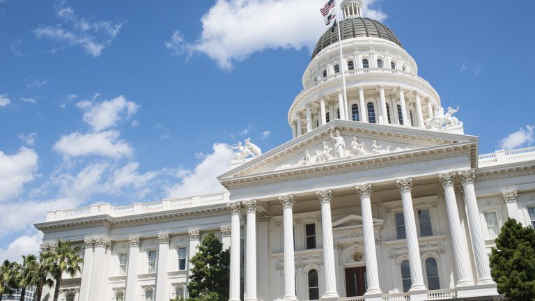 The California State Capitol Building.