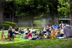 moylan teaching in the quad