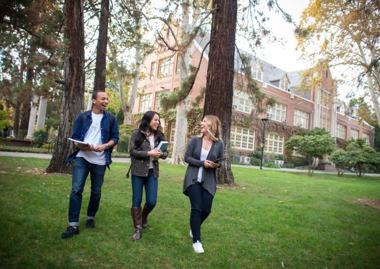 students walking 