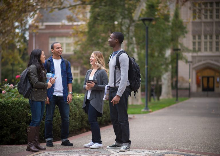 group of diverse students