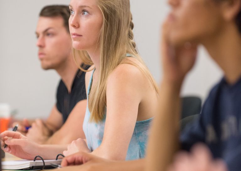 students in class