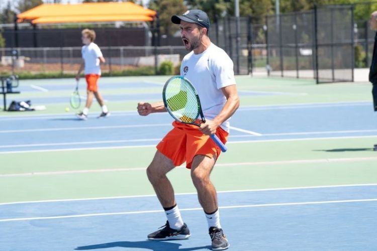 tennis player on the court