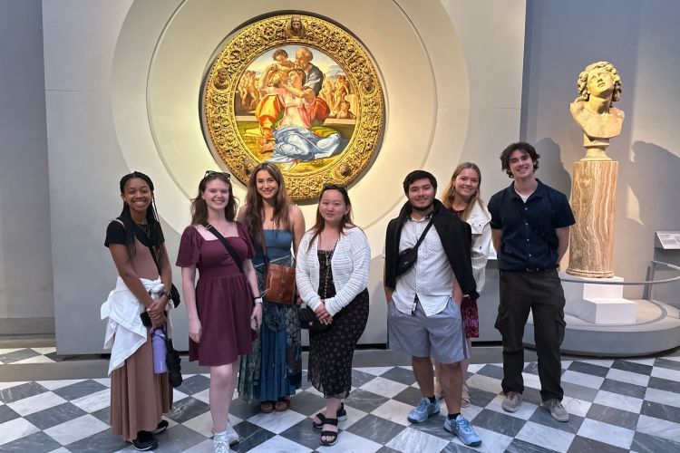 Eight students are spending their summer immersed in an intense Italian language program.