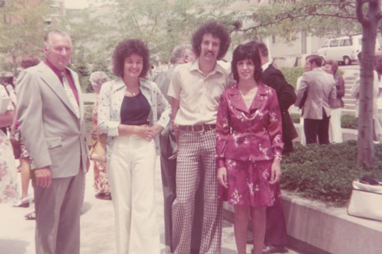 Professor Emeritus Eric Boyce and his family in 1975