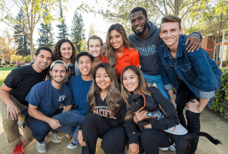 Pacific Students smiling