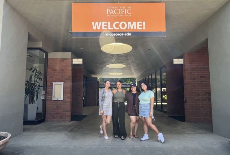 LEAP students stand in front of McGeorge School of Law