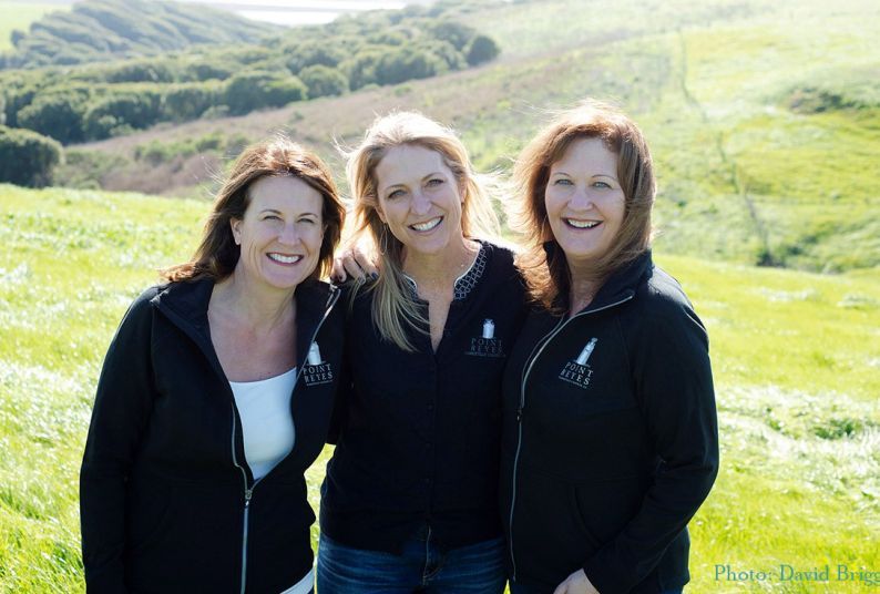 Giacomini sisters on the farm in Marin County