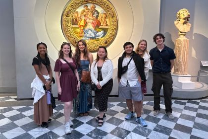 Eight students are spending their summer immersed in an intense Italian language program.