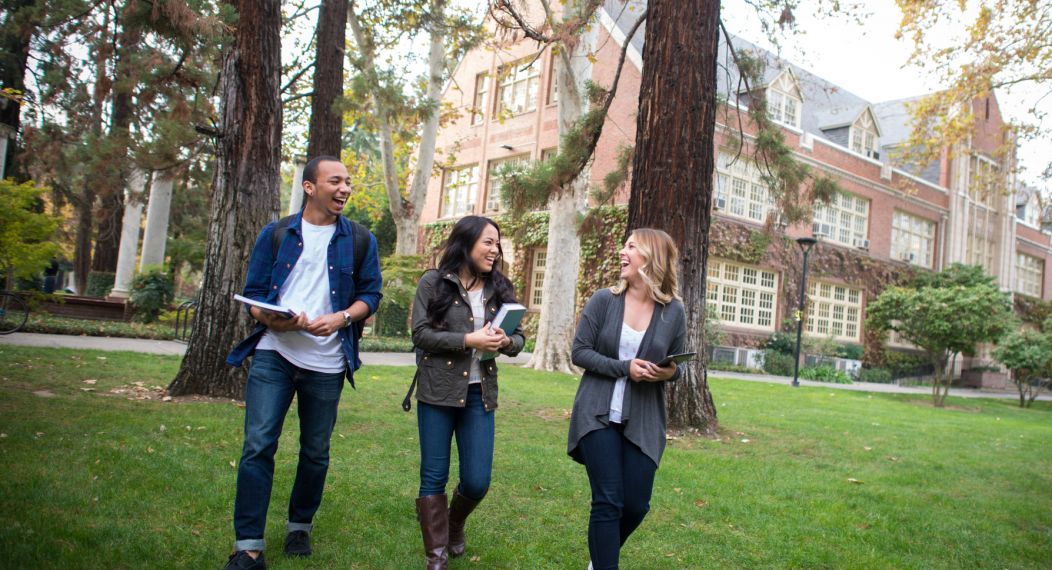 students walking 