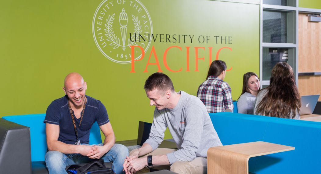 students studying in a common area