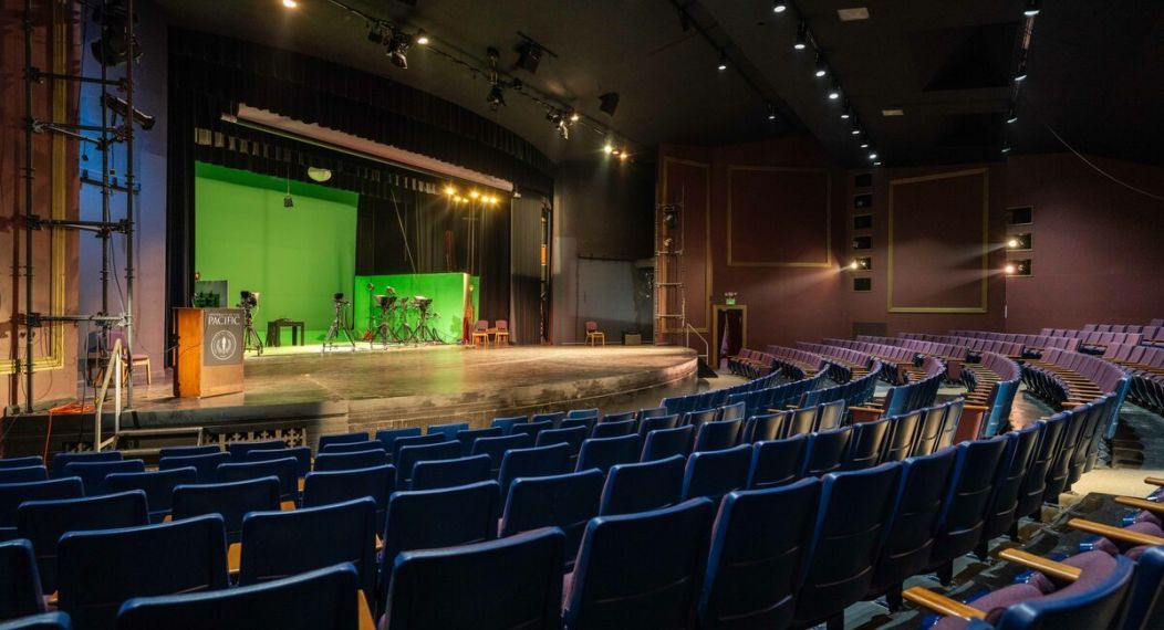 interior shot of the long theater