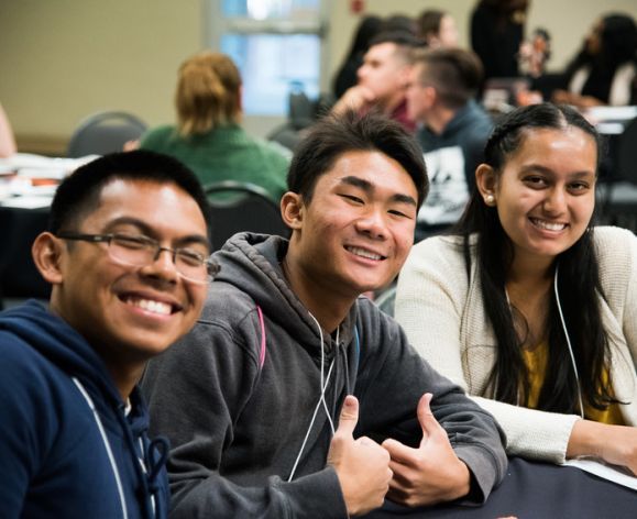 Students in the MESA program studying. 