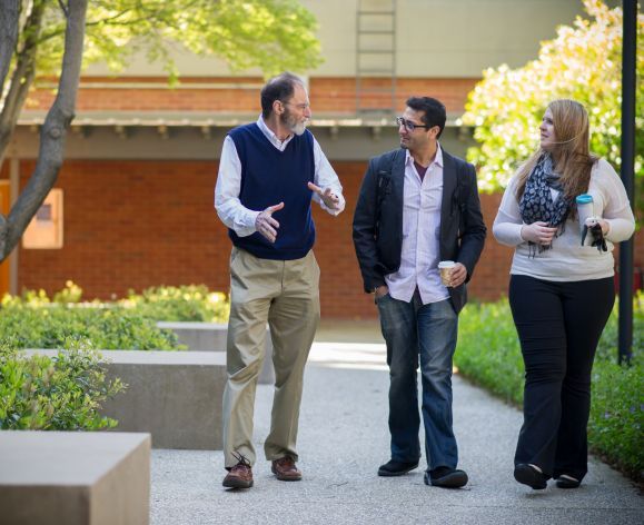 Professor Mike Vitiello with students