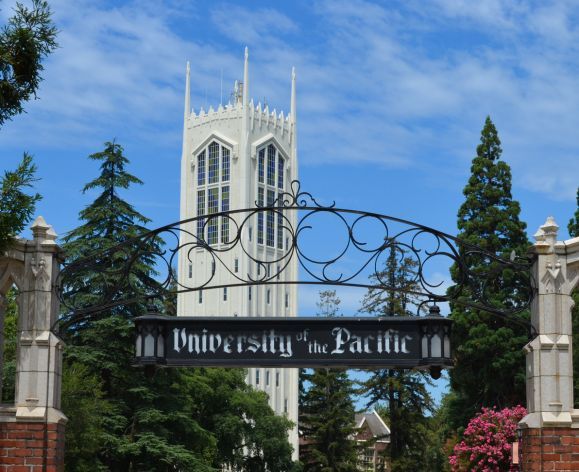 Campus gate in Stockton