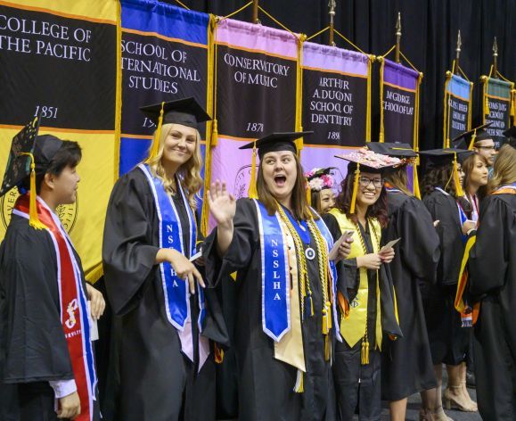 SLP graduates at ceremony