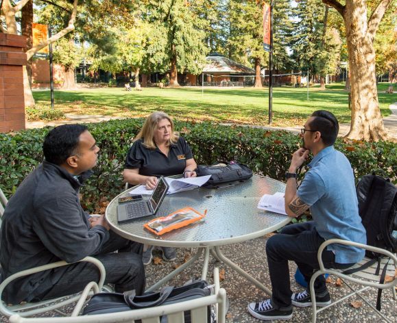 students on Sacramento campus