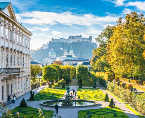 A scenic overview of Salzburg.