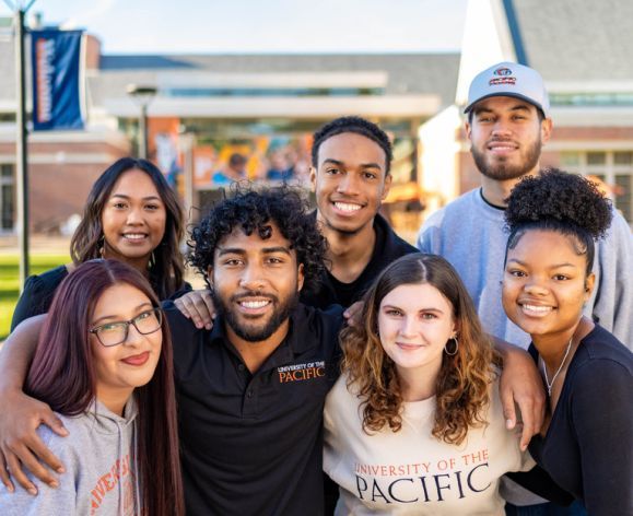 Group of students outside the DUC