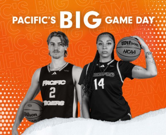 Advertisement image for Pacific basketball games