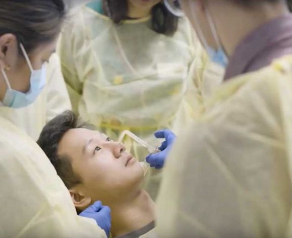 patient in dental clinic