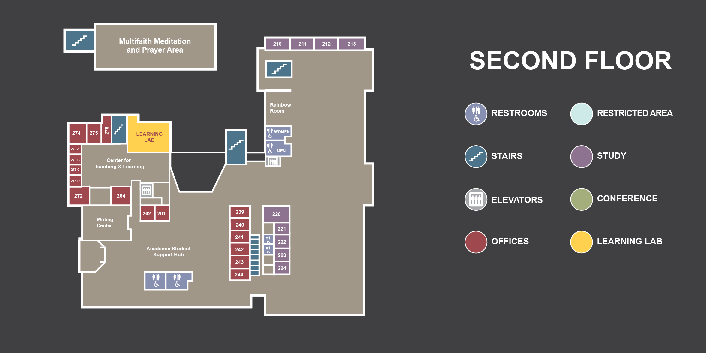 Second floor map